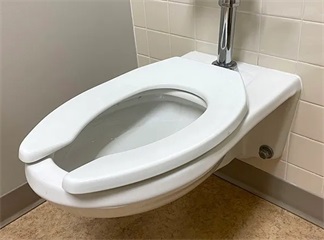 Open Front Toilet Seat