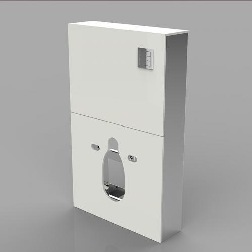 Pneumatic dual flushing system cabinet cistern