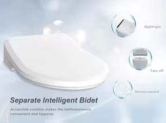 مقعد المرحاض الذكي Oceanwell E552: زر التحكم الجانبي والتصميم الموسع يُعيدان تعريف النظافة